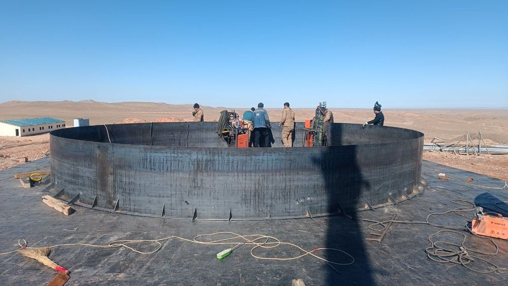 Сборка вертикаль емкость