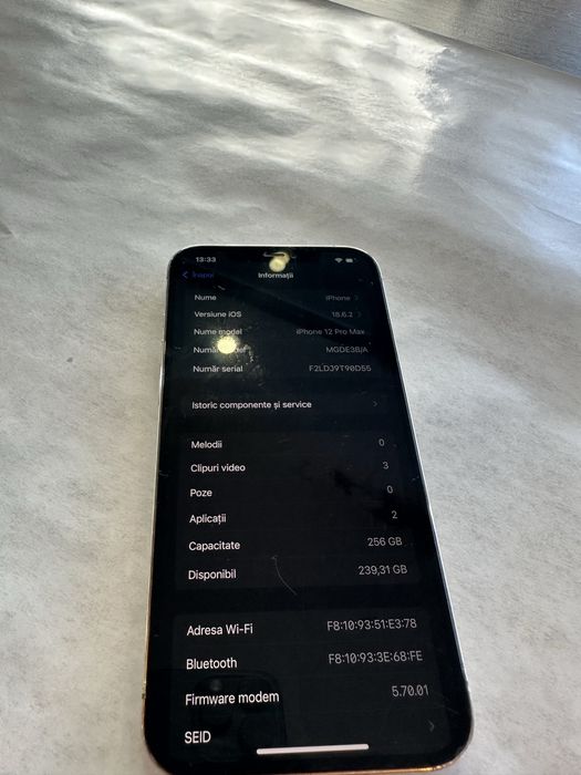 Iphone 12Pro max 256gb Schimb cu  laptop dau pc ofer si diferenta unde