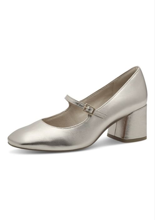 Pantofi MARCO TOZZI  din piele 100% naturală bronz , 38-38,5