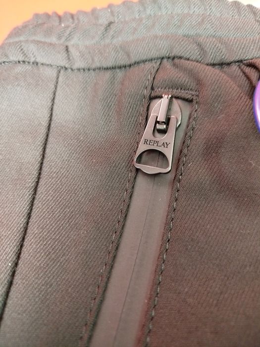 Оригинален панталон REPLAY W33 W34 нов мъжки долнище черен