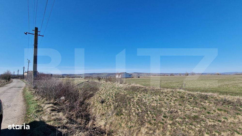 Teren intravilan, 29.000mp, front 102mp, utilitati in zona, Jucu de Su