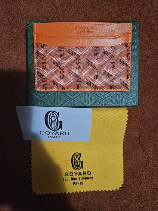 Goyard Green Leather 'Saint-Sulpice' Card Holder