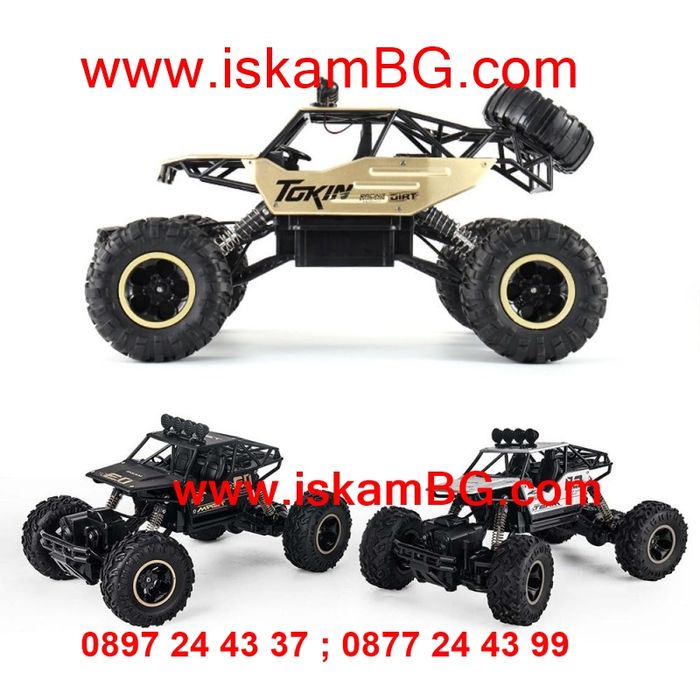 Детска количка голям джип ROCK CRAWLER 4Wd с дистанционно устройство