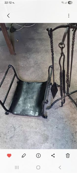 Комплект ковани прибори за камина