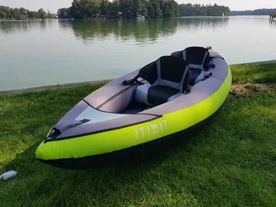 Hадуваем Каяк  ITIWIT / Touring 100 - 2 Места, 2 Алуминиеви сгъваеми гребла, Помпа ITIWIT.