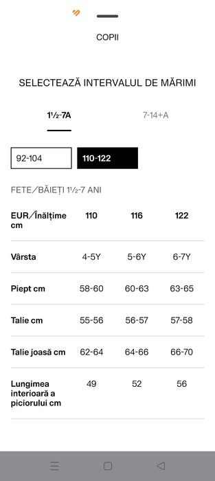 Costum H&M pt baietel 4-6ani