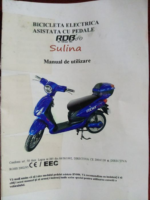 Vand scuter electric RDB sulina.