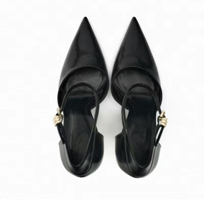 Туфли Зара слингбэки и черные туфли