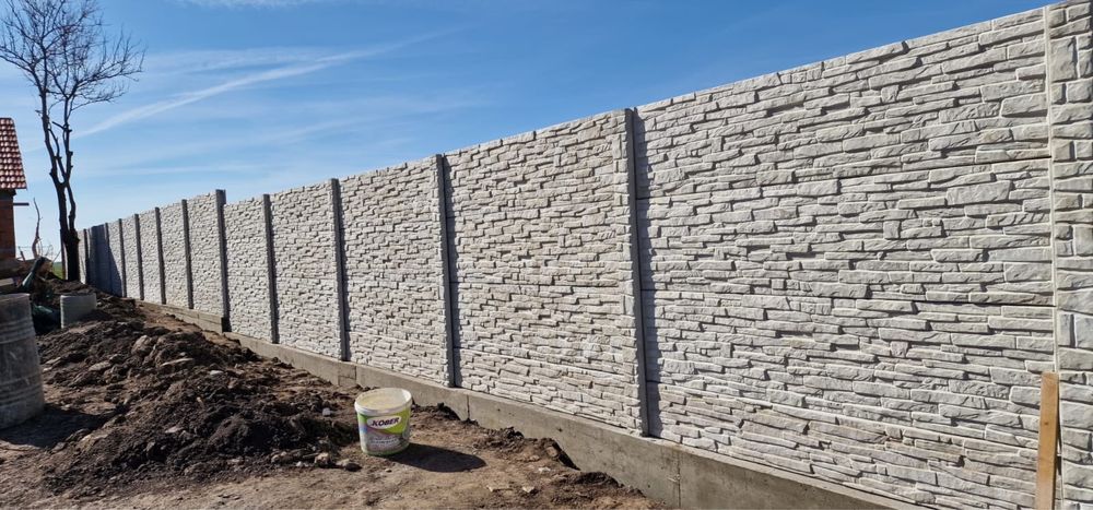Gard din beton prefabricat