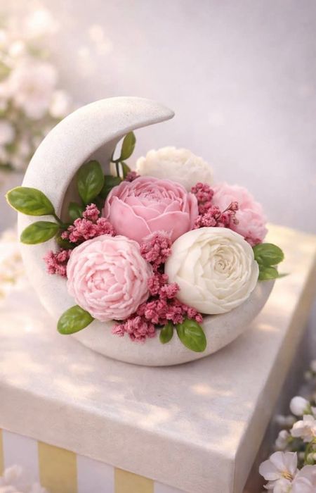 Aranjamente 1, 8 martie din ceara de soia