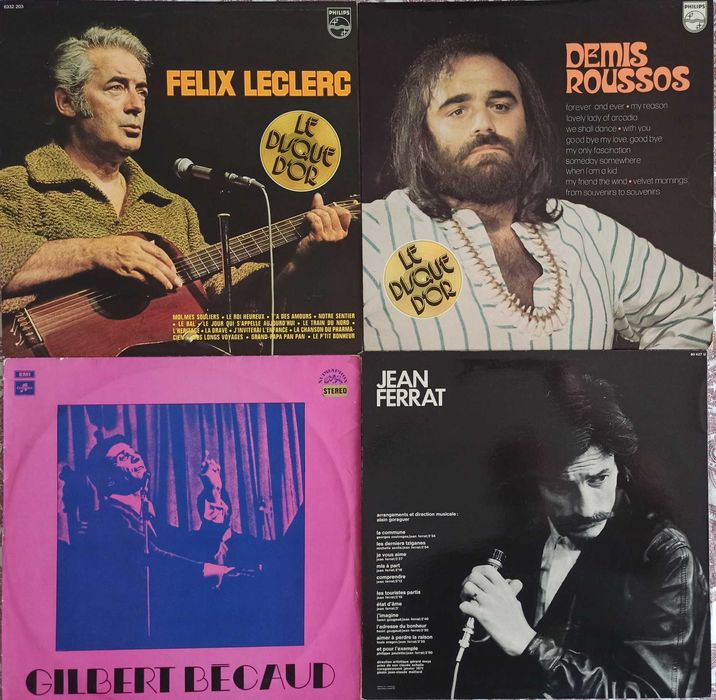 Vinil Elvis, Belafonte, Django Reinhardt, Sinatra, Dorsey, Armstrong