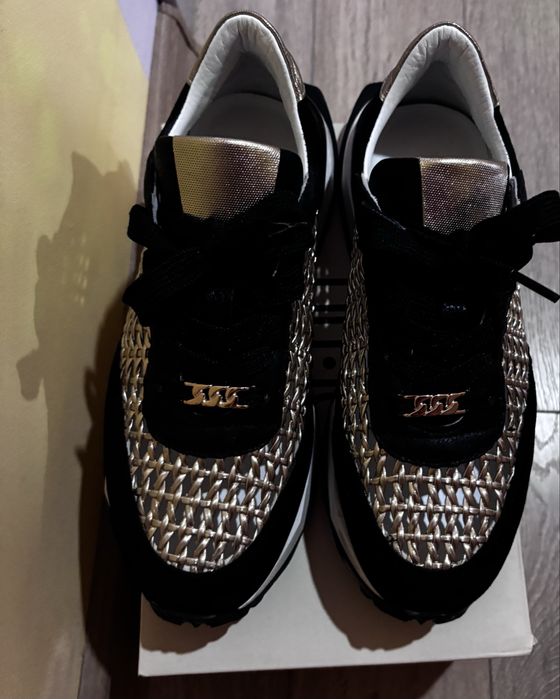 Дамски кецове естествена кожа и велур Milano