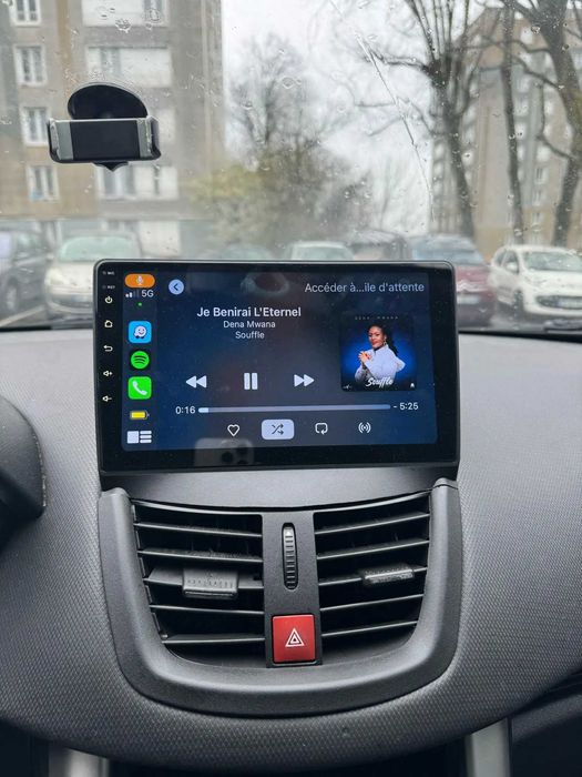 Navigatie Android Peugeot 207 - CarPlay AndroidAuto QLed Slot SIM