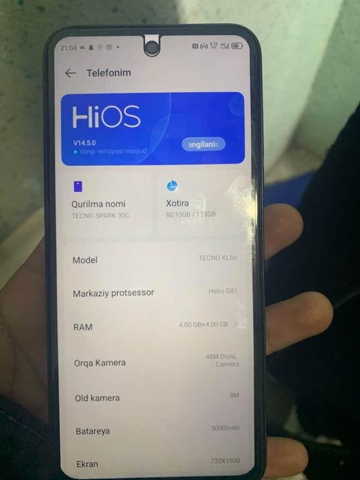 Tecno spark 30s 128Gb