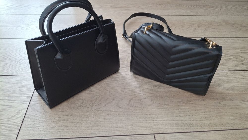 Мини чанта черна