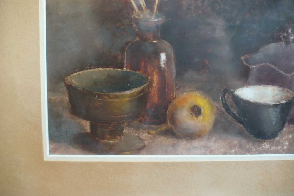 Tablou original Adrian Zisu 1987 27,5 x 22 cm pastel