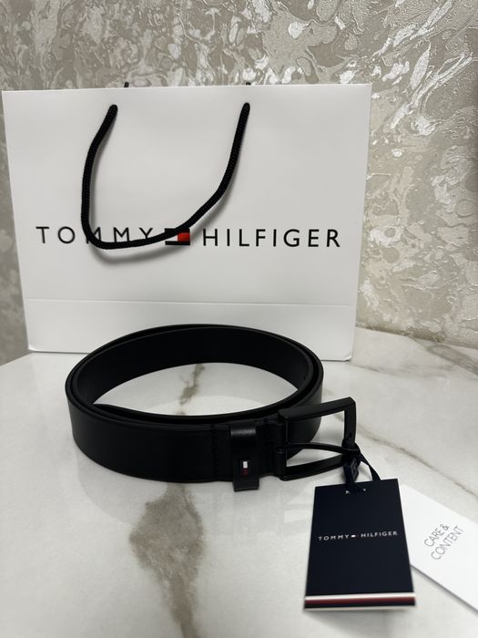 Кожаный ремень tommy hilfiger