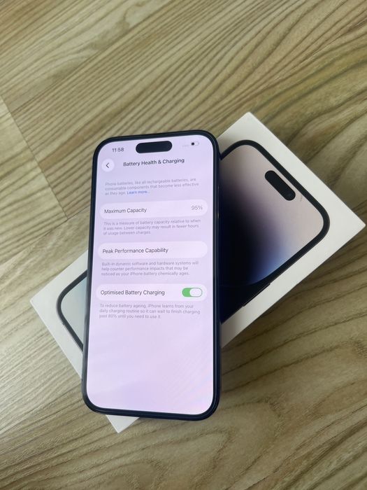 iPhone 14 PRO de 256 gb cu 95% Bateria