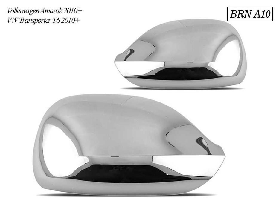 Хромирани капаци за огледала бусове на Mercedes, VW, Renault и Ford