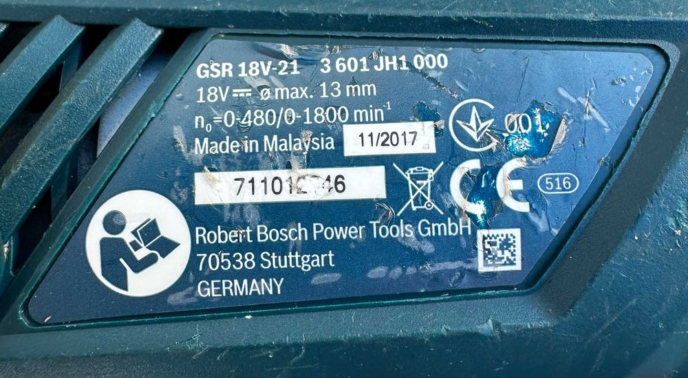 Bosch GSR 18V-21 - Акумулаторен винтоверт 18V