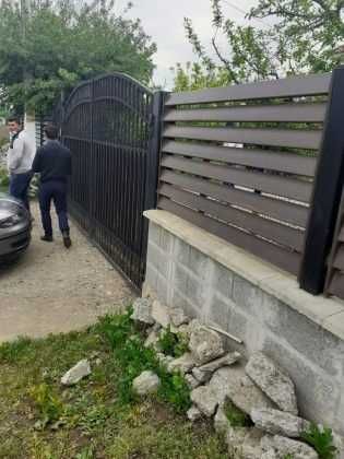 Garduri din sipca metalica, panou stil jaluzele, tabla, BCA si plasa
