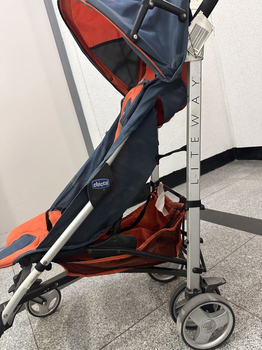 Прогулочная коляска Chicco liteway + утепленный флисовый конверт