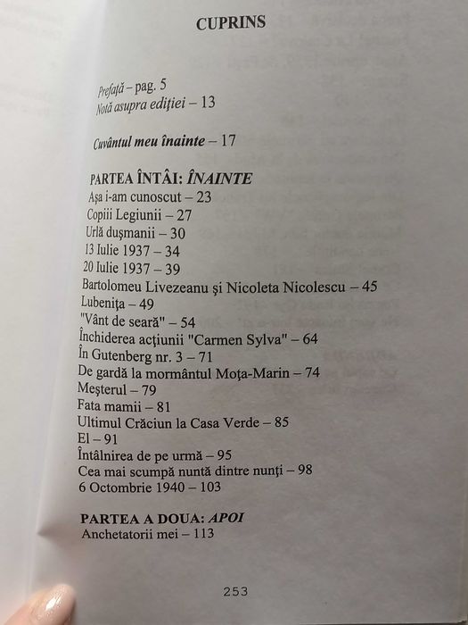 Cartea Un an lângă Capitan