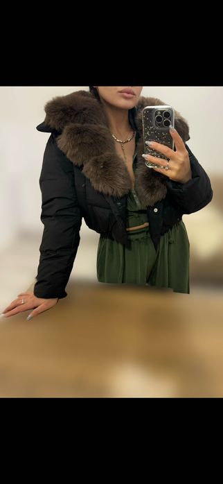 Geaca cu blana naturala