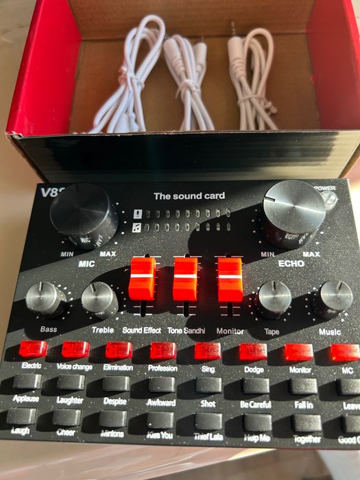 Аудио миксер с блутут и Микрофон безжичен!