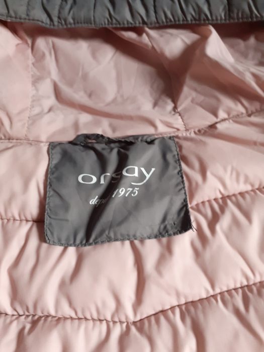 Geaca de dama cu gluga de la orsay culoare gri -argintiu