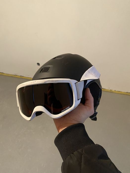Cască ski/snowboard Wed’ze + ochelari – set complet