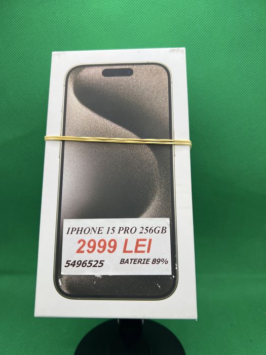Iphone 15 Pro 256GB, baterie 89%, Lazar Amanet Crangasi, 54965