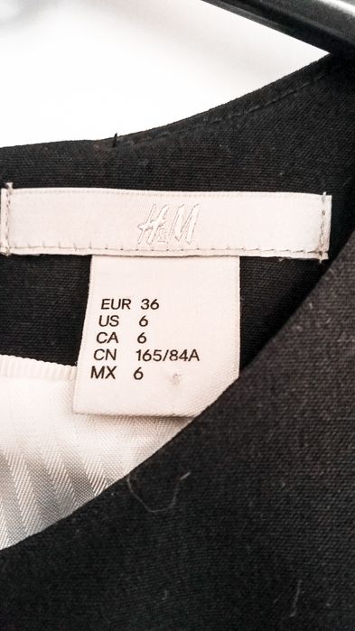 Sarafan H&M office/rochie de ocazie seara eleganta midi maro inchis 36