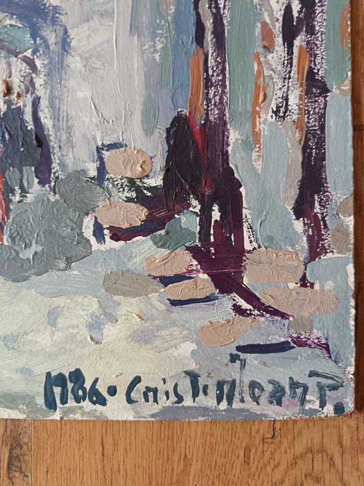 Tablou ulei pe carton