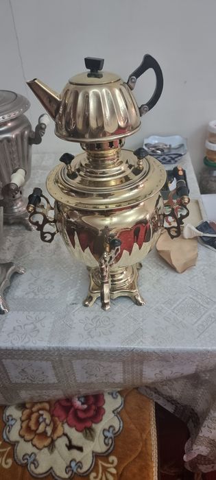 Самовар советский латун самавар янги