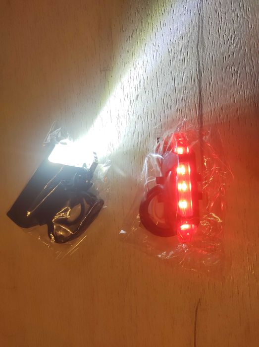 USB фар и стоп за велосипед