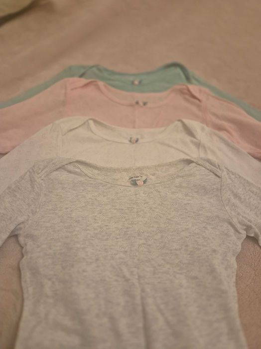 Боди с длинным рукавом, хлопок 4 шт.