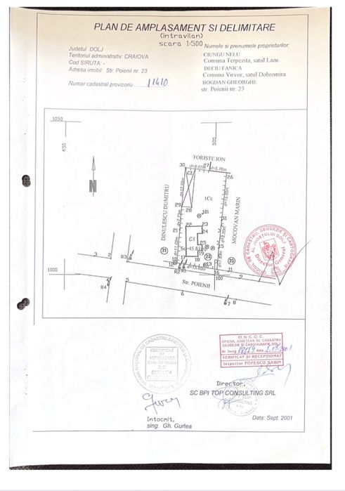 Casa demolabila Craiova, Catargiu - teren 420 mp - utilitati trase