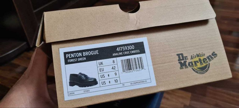 Dr. Martens Penton Brogue Emboss Leather Loafers