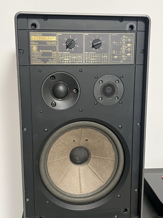 Amplificator lampi tuburi EL34 TAC T22 boxe SABA 1240
