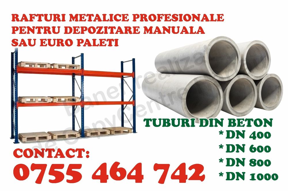 Tuburi din beton armat tip premo și azbociment