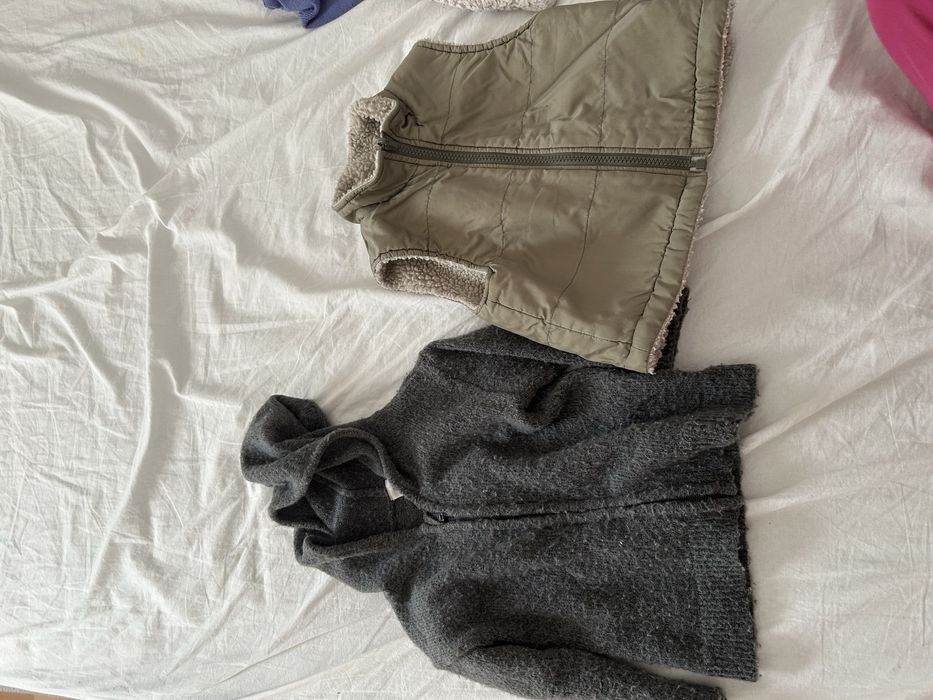 Vesta si bluza din lana pentru copii