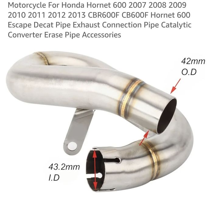 Honda HORNET PC41 Exhaust Cat Eliminator ...eliminare catalizator( pastrare toba originala)