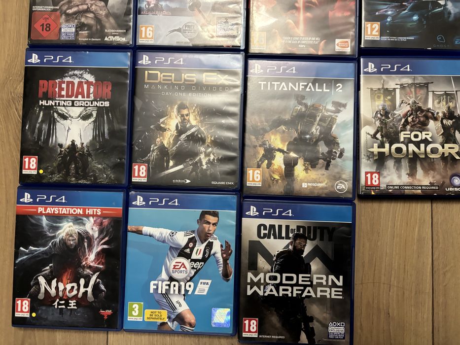 Продавам колекция от оригинални игри за PS4