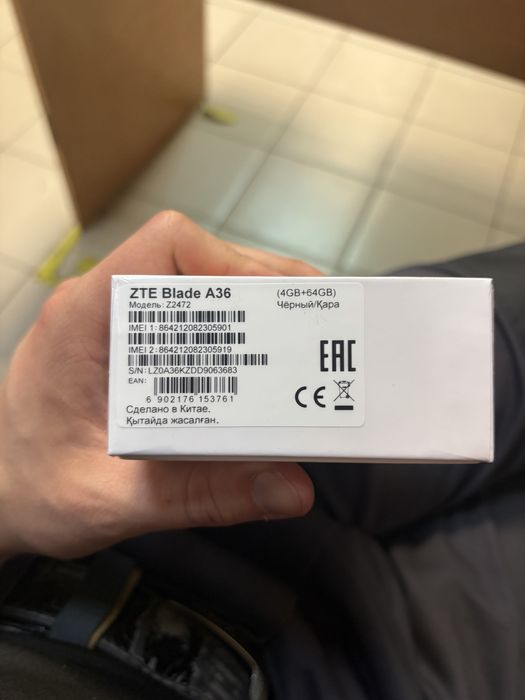продам телефон ZTE А36, 64GB, RAM 4+8