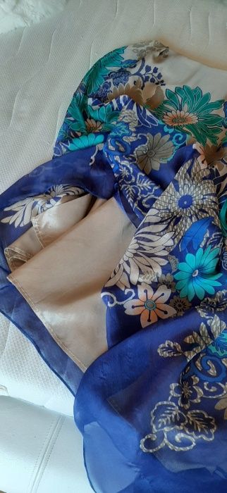 Rochie Nissa lunga impecabila din Matase 100% Naturala de calitate M-L