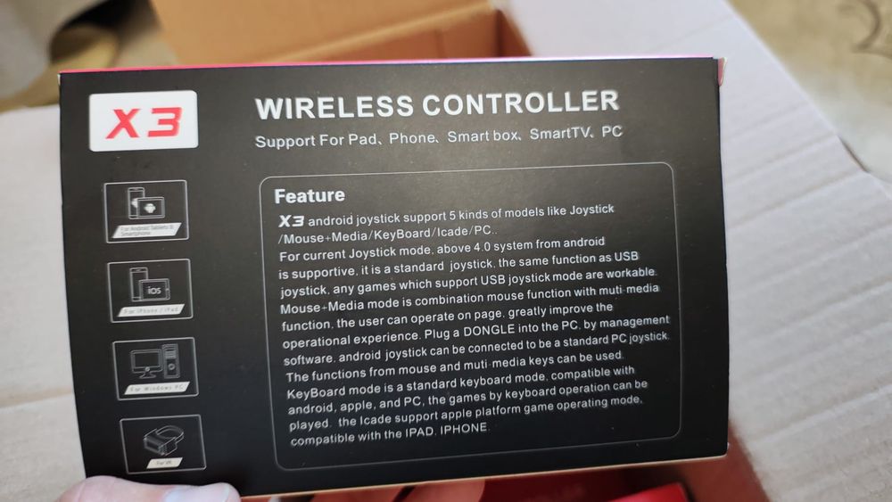 Controller gameepad android etc sigilare