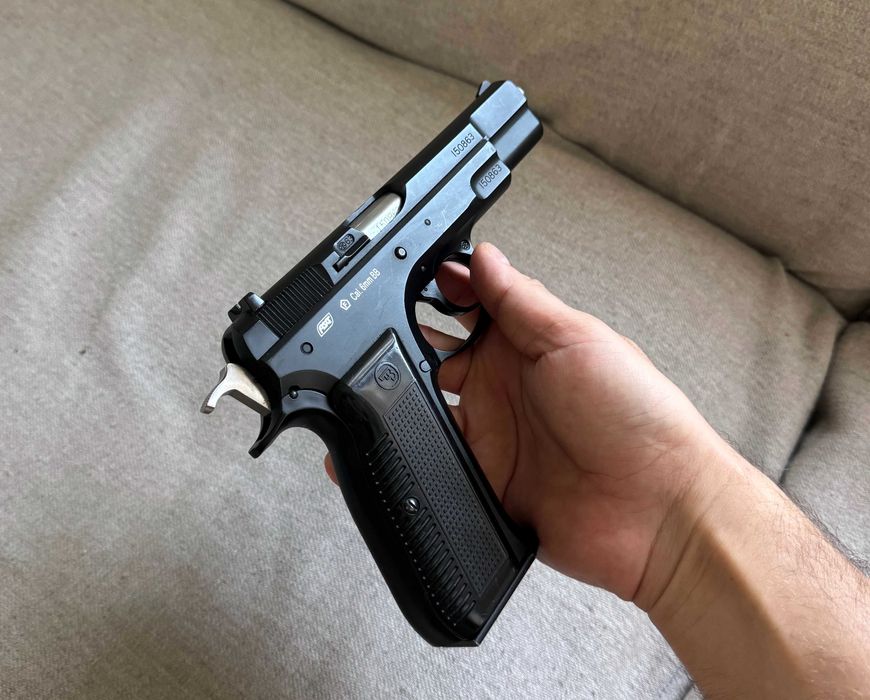 Replică airsoft ASG CZ 75 Pre-B Full Metal GBB, rară
