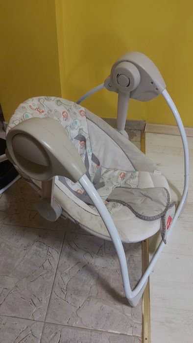Бебешка люлка с активна гимнастика, бежов цвят