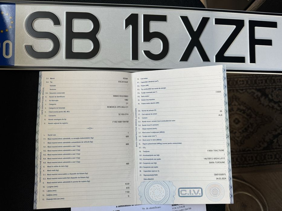 Remorca Rulota camping specială